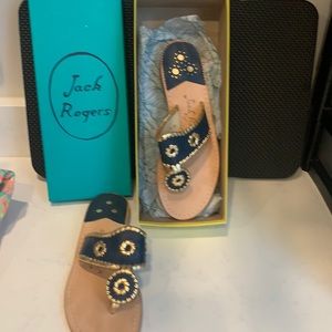 Jack Rogers navy sandals